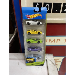 Xe mô hình đồ chơi hotwheels 1:64 - pack 5 - exotics