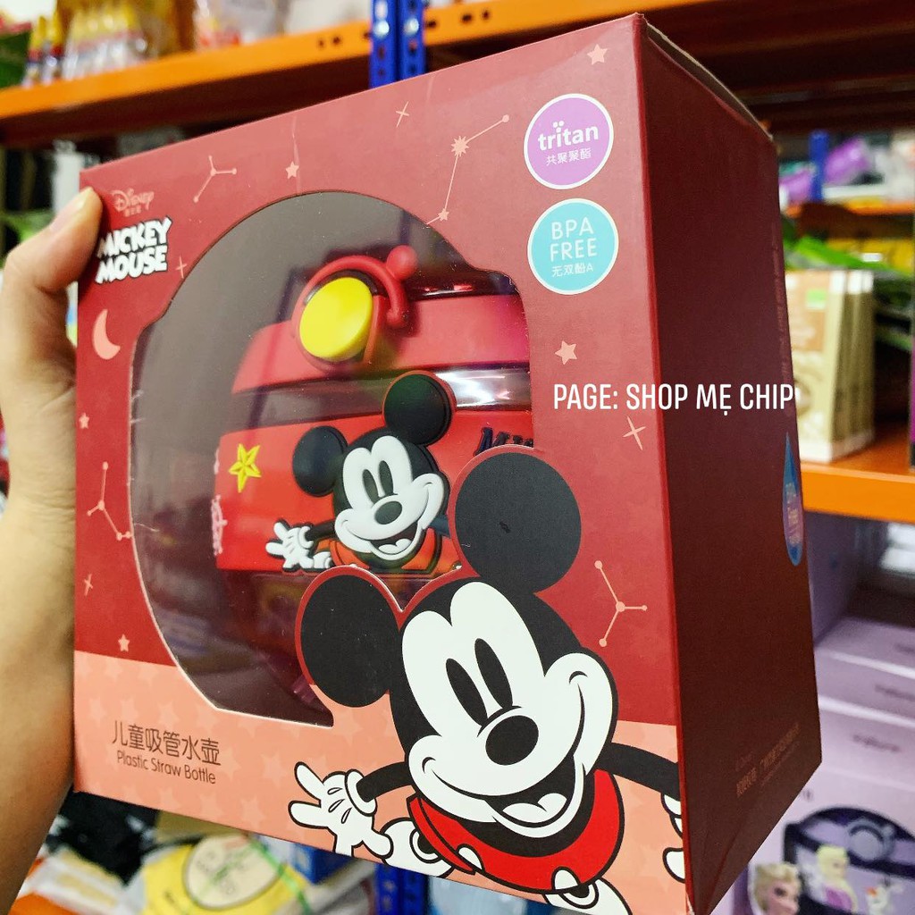 DISNEY Bình Nước Hình Tròn 420ml Tritan Không BPA