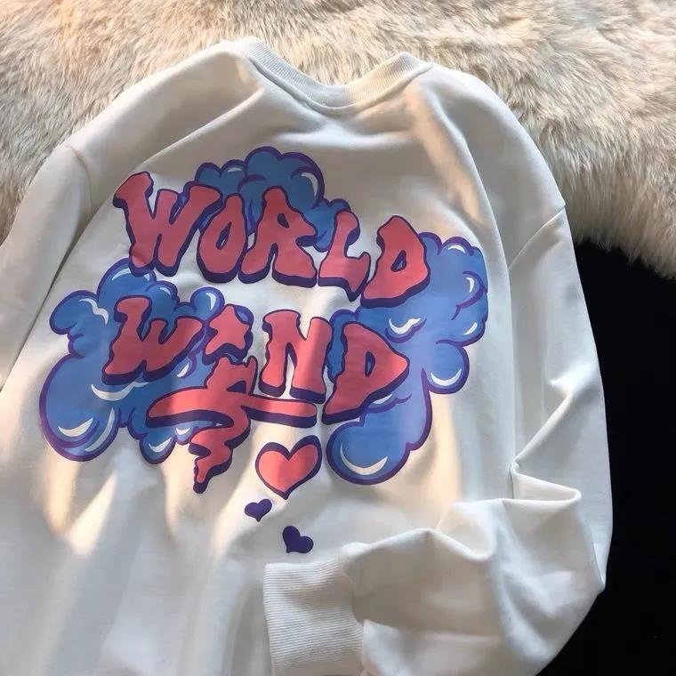 NRVP Áo Thun Nữ Dài Tay Cổ Tròn Thời Trang Hàn