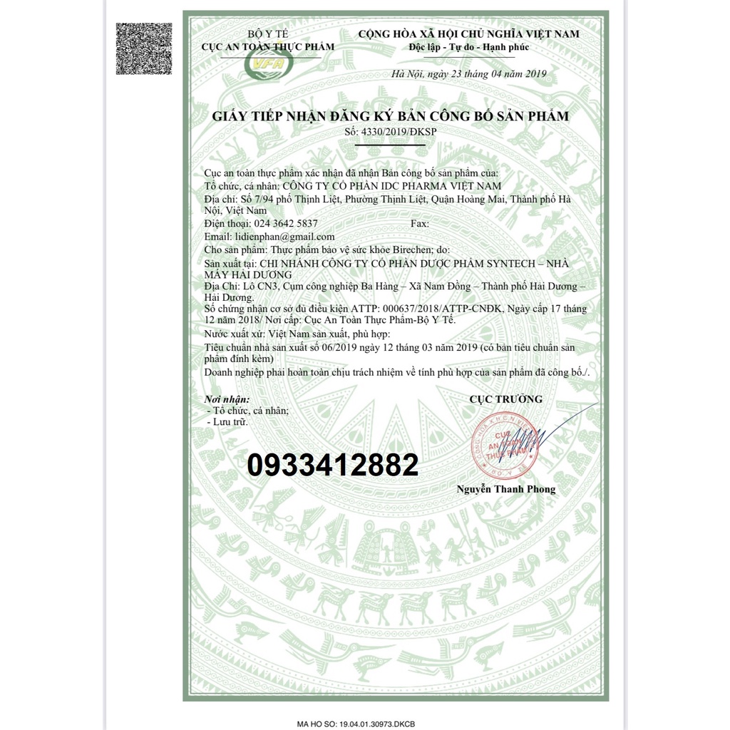 Táo bón Birechen hộp 20 gói giúp bổ sung chất xơ, cải thiện tình trạng táo bón, tăng cường tiêu hóa