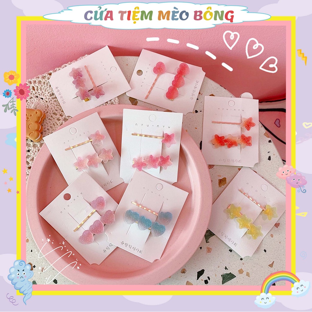Kẹp Tóc Cầu Vồng Fudge Gradient Màu Tình Yêu - Ngôi Sao