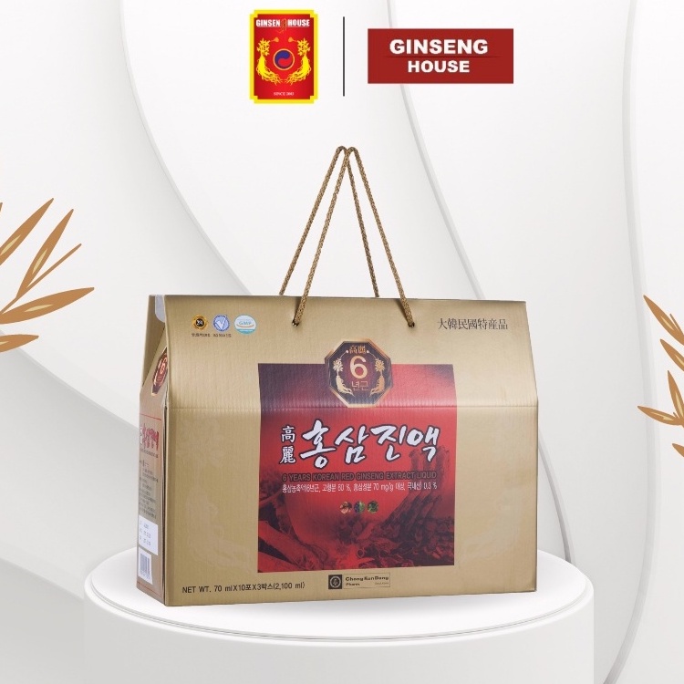 Nước chiết xuất hồng Sâm Hàn Quốc 6 Năm Tuổi (70ml x 30 gói)