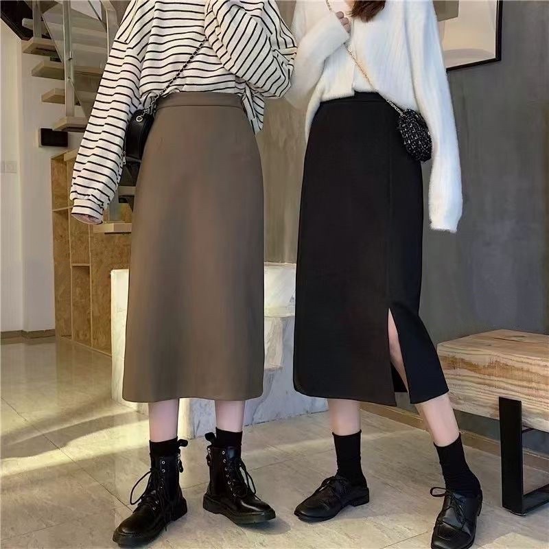 Chân váy dáng dài xẻ bên hàng mới