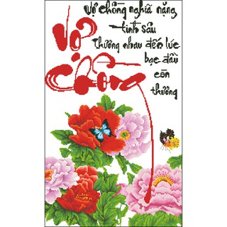 Tranh Thêu Chữ Thập Vợ Chồng 16