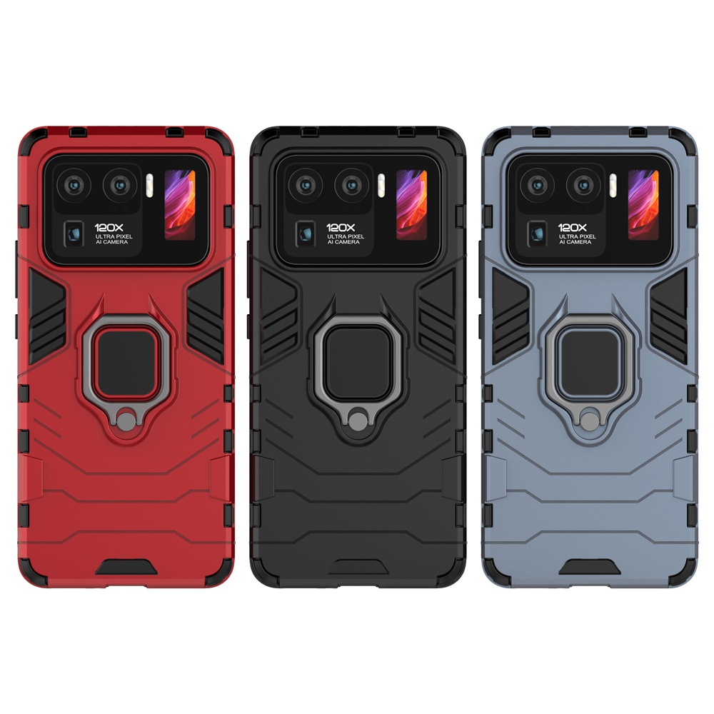 Ốp Lưng Armor Kèm Nhẫn Móc Ngón Tay Cho Xiaomi Mi 11 Ultra  / Xiomi Mi11 Ultra