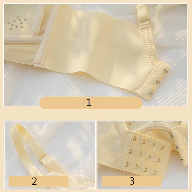 Áo Lót 3/4 Cup Không Gọng Mềm Mại Có Thể Điều Chỉnh Thoải Mái Thời Trang Mùa Hè Cho Nữ