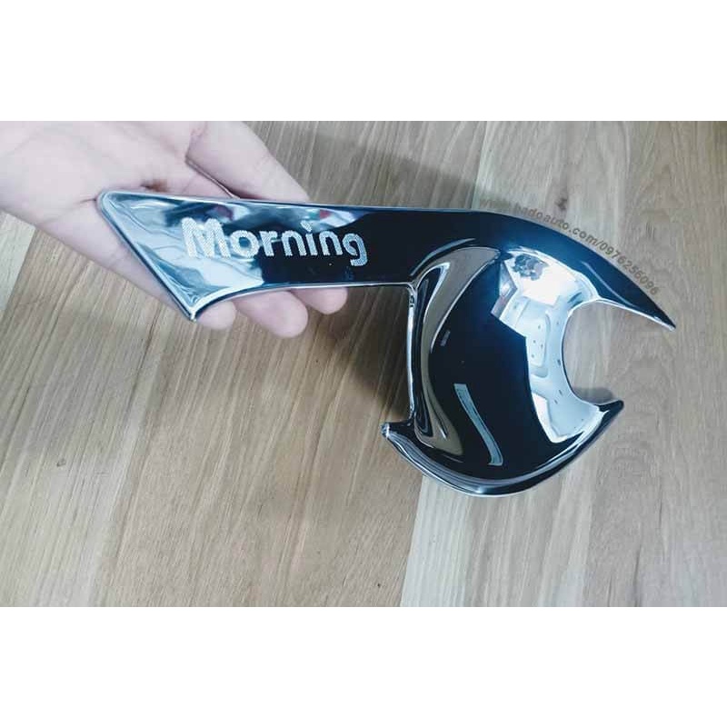 Ốp Tay nắm, Hõm Cửa Xe Kia MORNING 2016-2020 Mạ Crom cao cấp