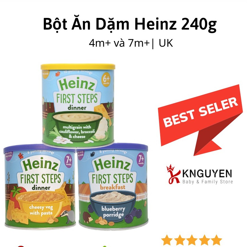 BỘT ĂN DẶM Heinz Anh cho bé (Date 2022)