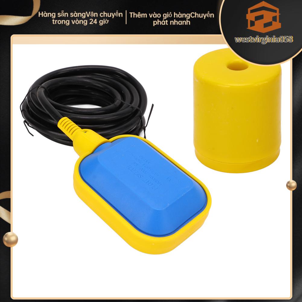 Westvirginia058 Công tắc nổi cáp Bộ điều khiển mức độ thoát nước lỏng cảm biến cho máy bơm bồn