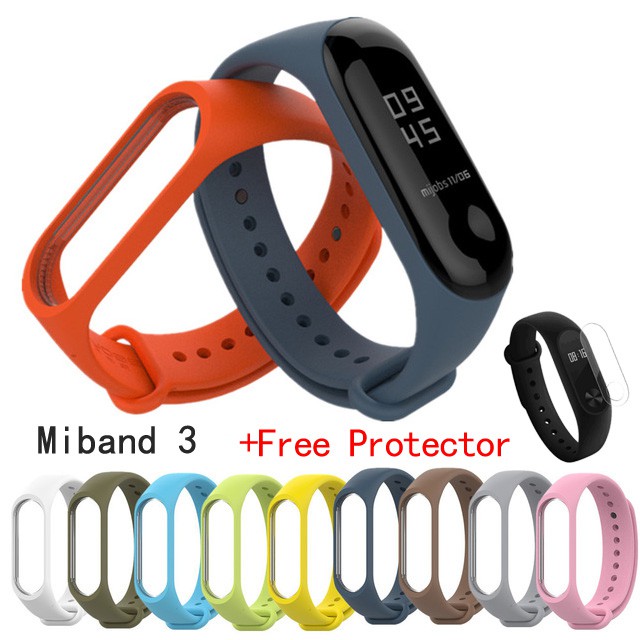 Dây đeo nhiều màu sắc thay thế cho Xiaomi Mi Band 3