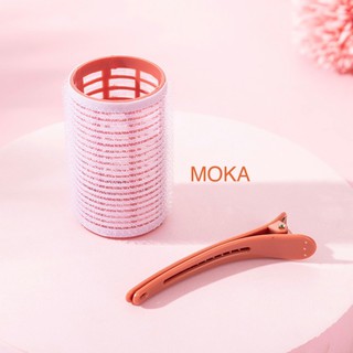 Set 3 lô cuốn tóc tự dính kèm kẹp vịt