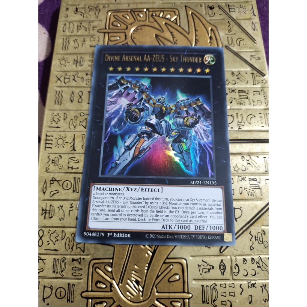 [Luffy TCG Shop] Thẻ trò chơi Yugioh UK chính hãng Konami Divine Arsenal AA-ZUES Sky Thunder- MP21-EN195