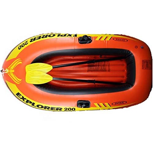 Thuyền bơm hơi  EXPLORER 200 kèm bơm tay , mái trèo