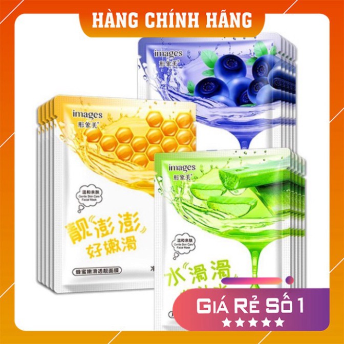 Mặt Nạ 🍇𝑭𝒓𝒆𝒆𝒔𝒉𝒊𝒑🍏 Mask Giấy Nha Đam Việt Quất Mật Ong - Mặt Nạ Images Cấp Ẩm Dưỡng Trắng Da