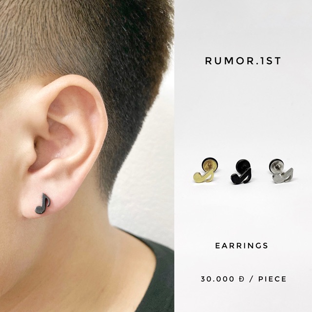 Khuyên nốt nhạc thép y tế