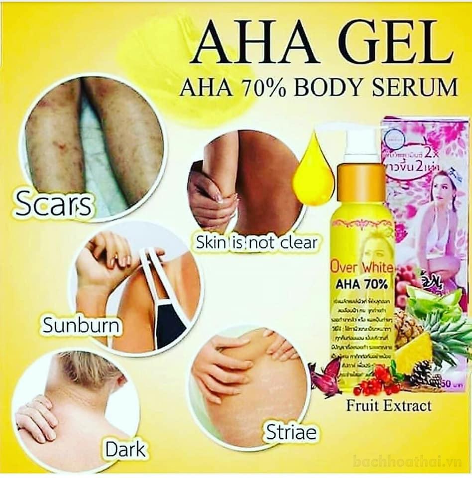 Chai Serum Body AHA 70% X2 hương dứa