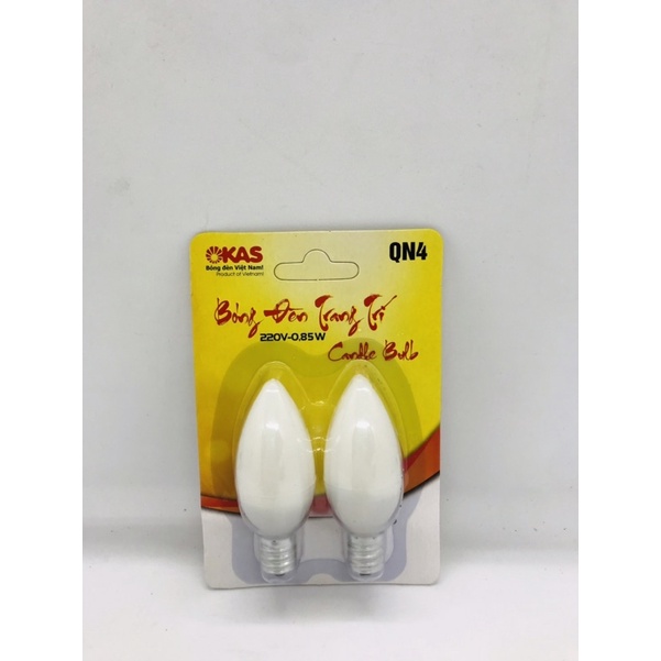 Vỉ 2 quả bóng đèn led trang trí, bóng quả nhót Okas sopoka