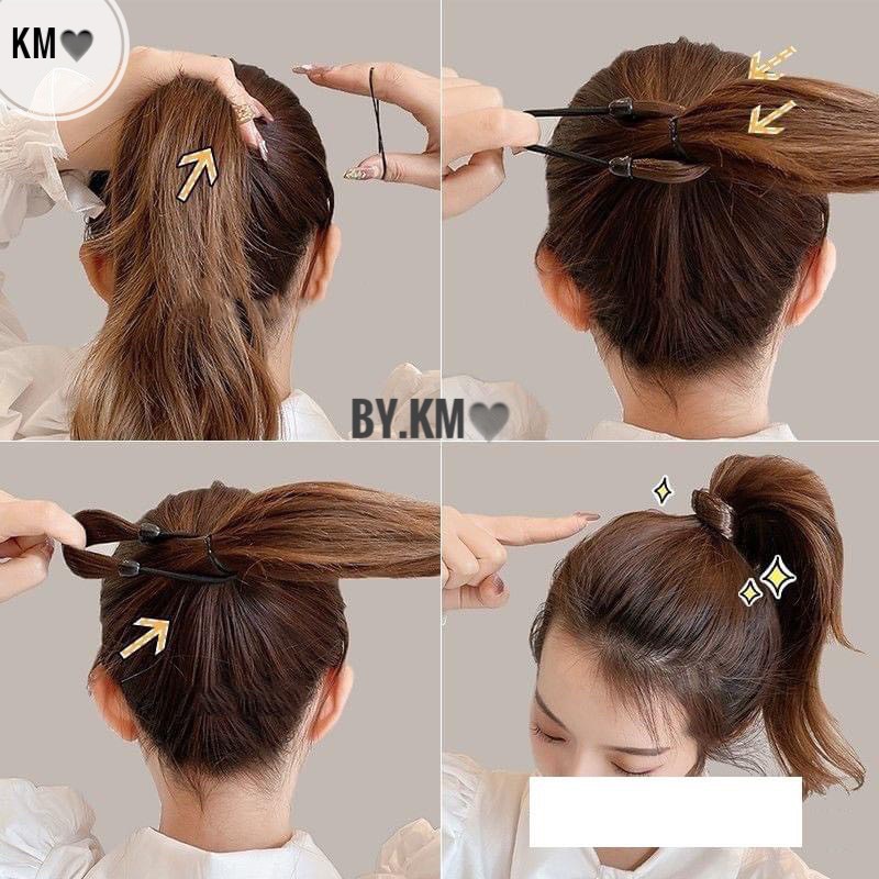 Dây Thun Cột Tóc Giả Bằng Cao Su