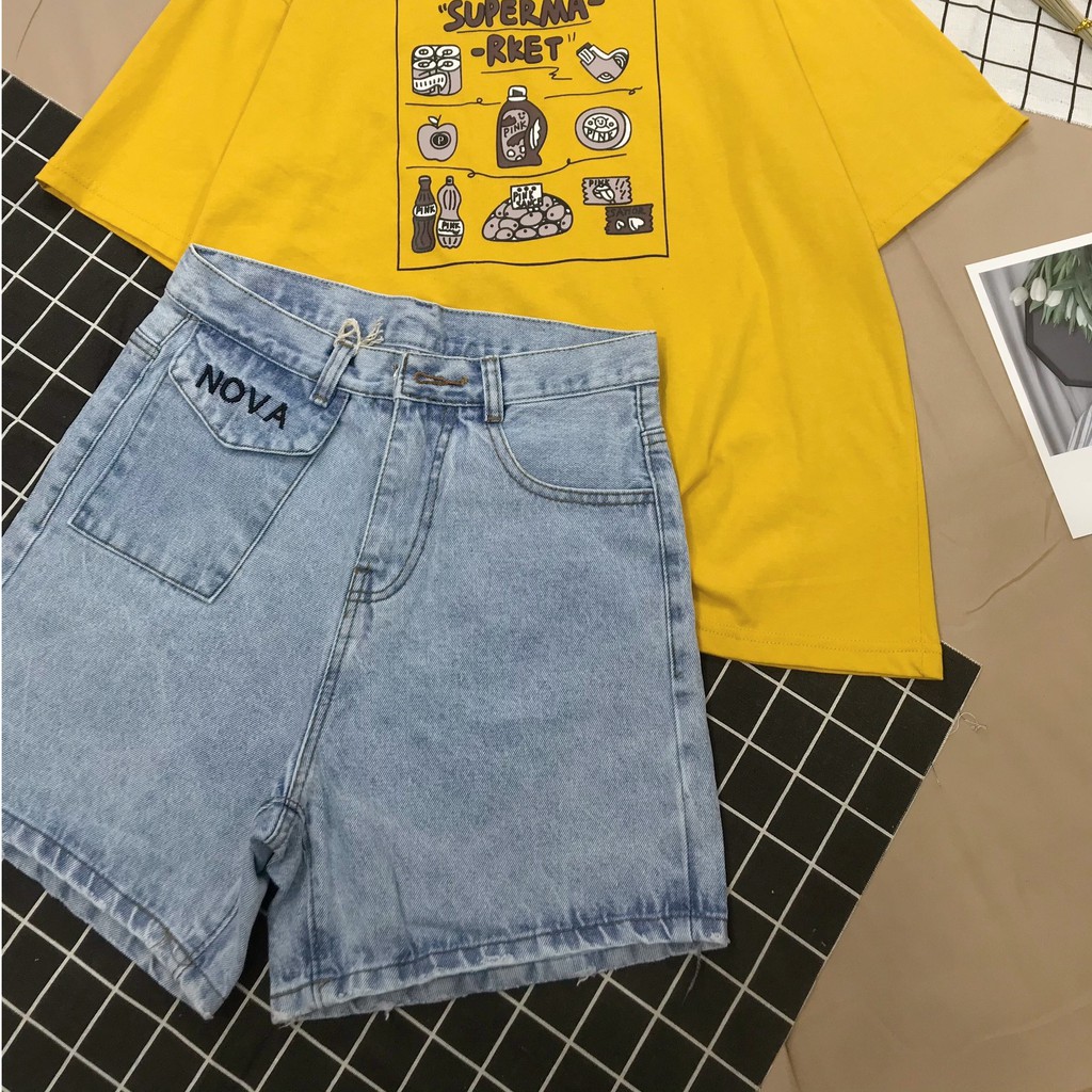 [XẢ HÀNG - Bán Lỗ] Quần Sooc Jeans Nữ Cạp Cao Phong Cách Ulzzang Hàn [FASHION SUMMER]