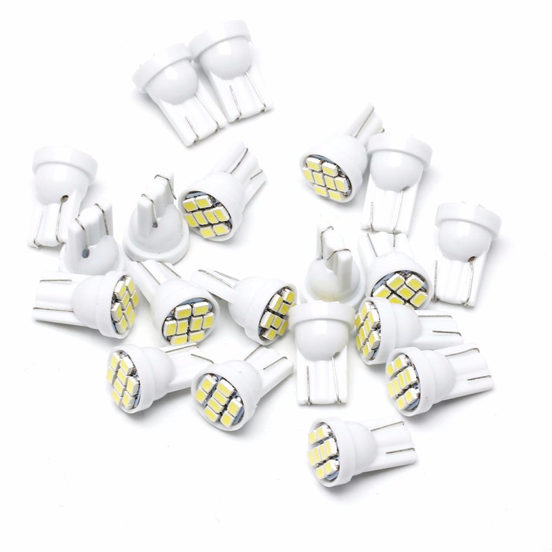 Set 10 Bóng Đèn led T10 W5W 3020 T10 1206 3020 8smd Dành Cho Ô Tô