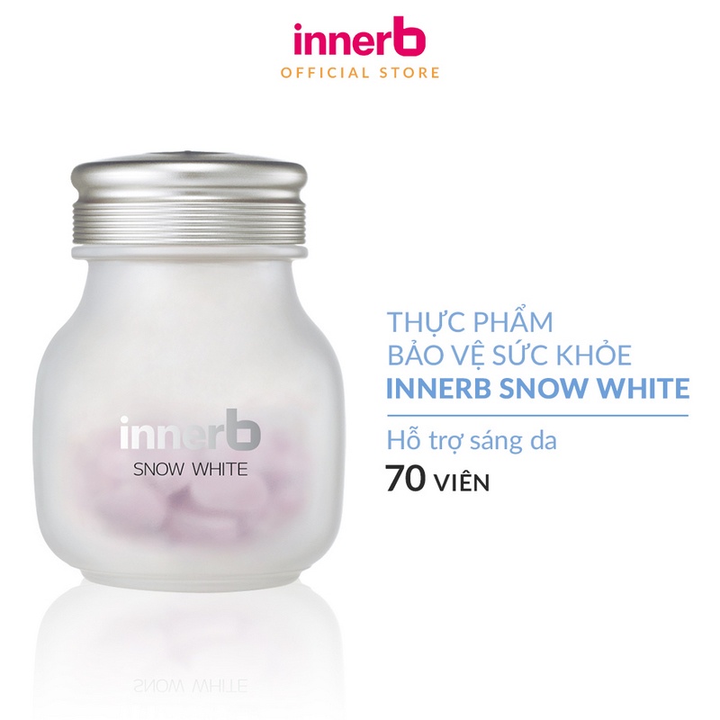 [Mã FMCGMALL -8% đơn 250K] Combo 2 Thực phẩm bảo vệ sức khỏe InnerB Snow White (70viên x2)