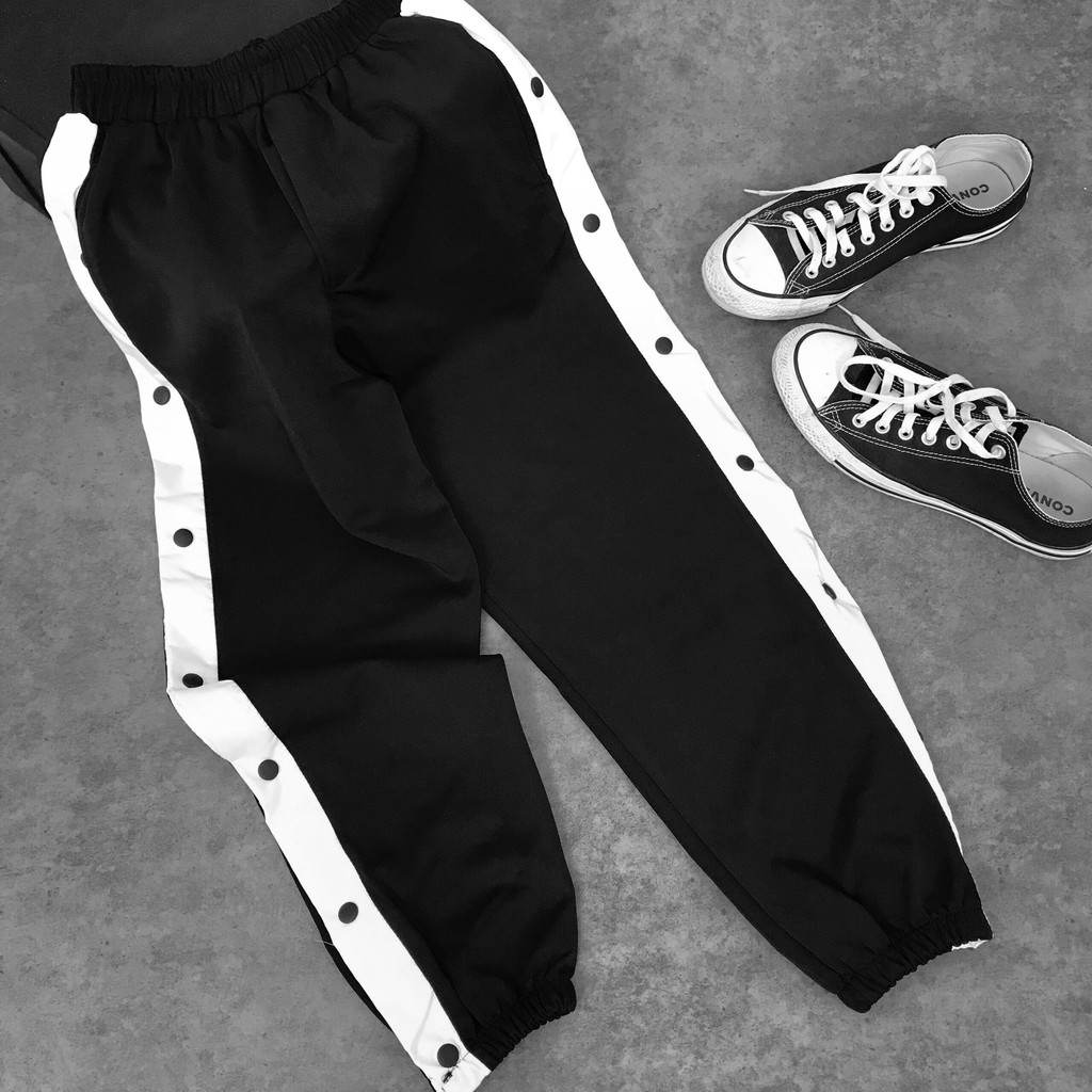 Quần dài Buttons Pants, JACKLANE , Quần dáng rộng Unisex Jack Lane ống xuông cạp chun phong cách Hàn | BigBuy360 - bigbuy360.vn