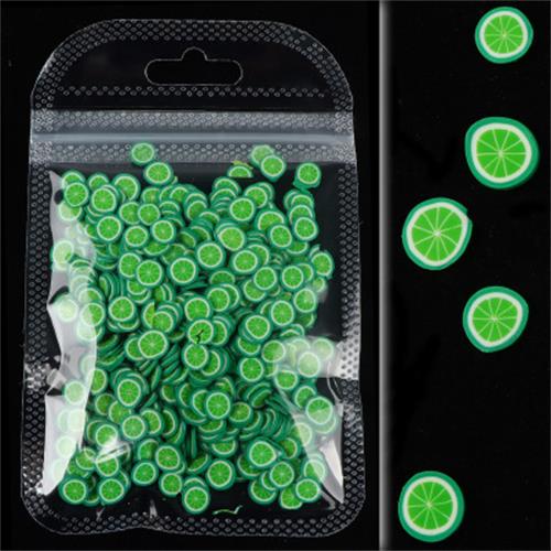 3D Fruit Pattern Nail Art Slices/ Multipurpose Polymer Fruit Slices For DIY Crafts Slime Making Cellphone Case Decoration