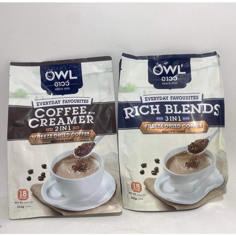 Cafe OWL VỊ Kem Sữa 2in1 Singapore NK Thái Lan