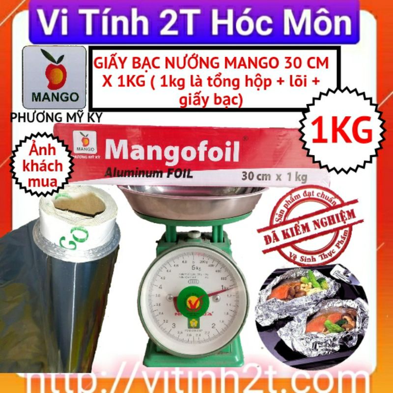 Giấy bạc Mango 1kg ( lõi + hộp+ giấy bạc)mangofoil