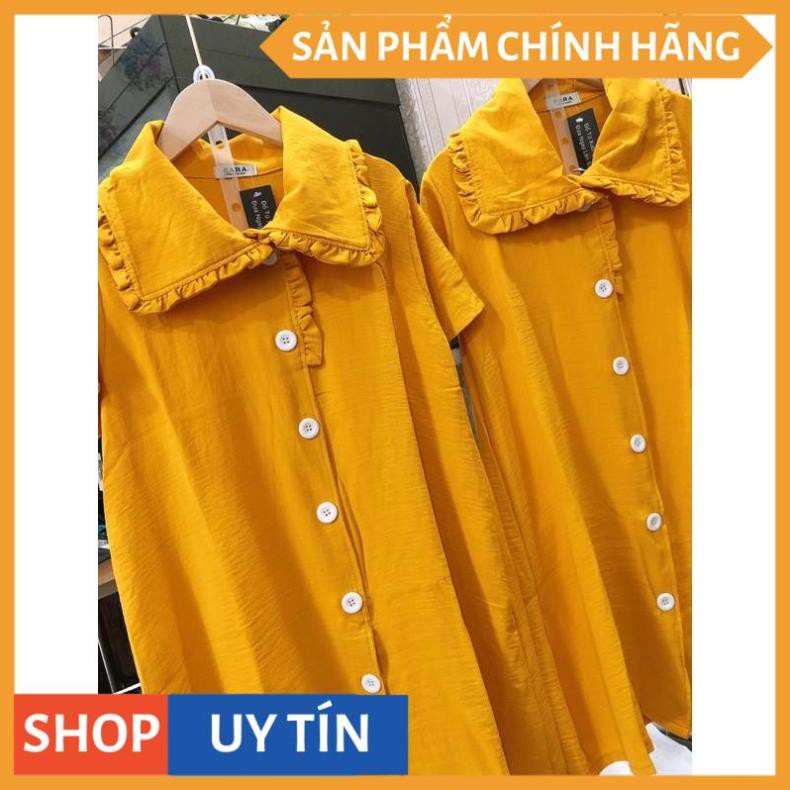 Đầm suông tay ngắn cổ viền bèo nút to, siêu XINH cực hot vừa cập bến giá rẻ vất ngờ nhà Thời Trang VADA ( | BigBuy360 - bigbuy360.vn