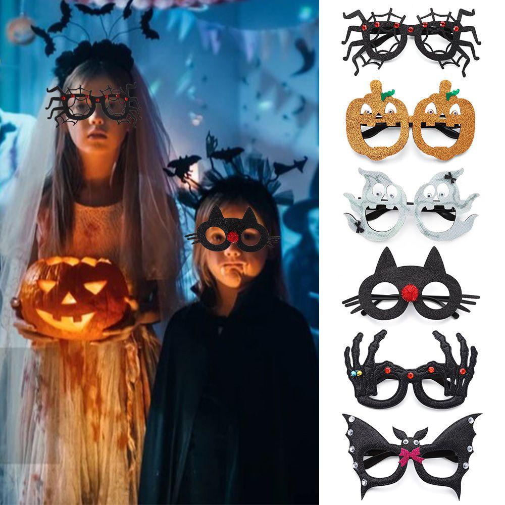 Gọng Kính Hình Mạng Nhện Độc Đáo Trang Trí Tiệc Halloween Cho Bé