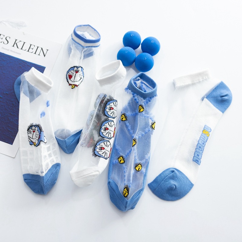 Tất vớ cổ thấp trong suốt DORAEMON DOREMON dễ thương cute MON0228
