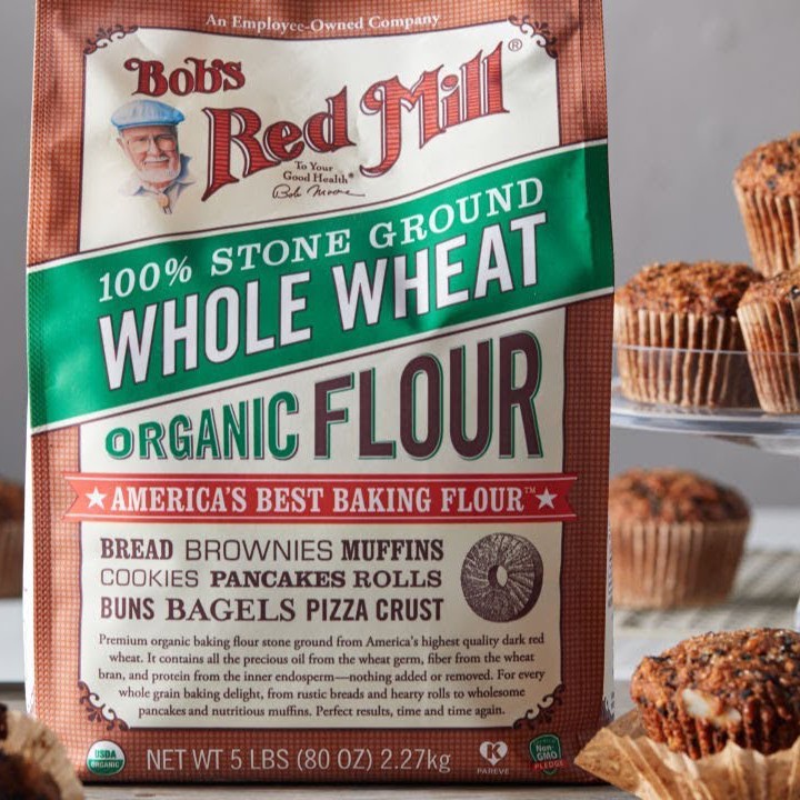 Bột Mì Nguyên Cám Hữu Cơ Bob's Red Mill 2.27KG - Nhập Khẩu Mỹ - DATE MỚI 2024