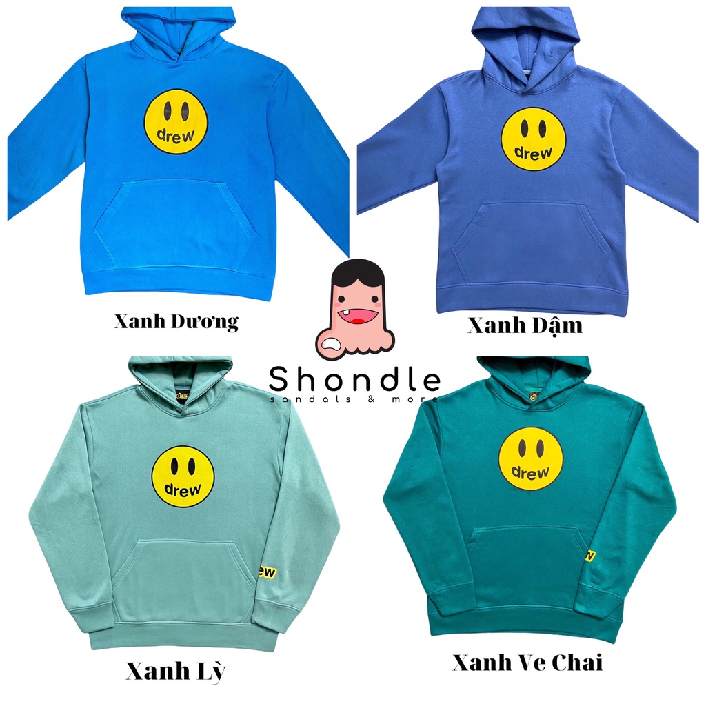 Áo Hoodie DREW NỈ Bông 2 lớp - Vải Cao Cấp - HD Tím