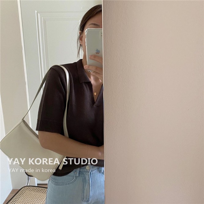 Túi Xách Da Pu Màu Trơn Phong Cách Vintage Hàn Quốc | BigBuy360 - bigbuy360.vn