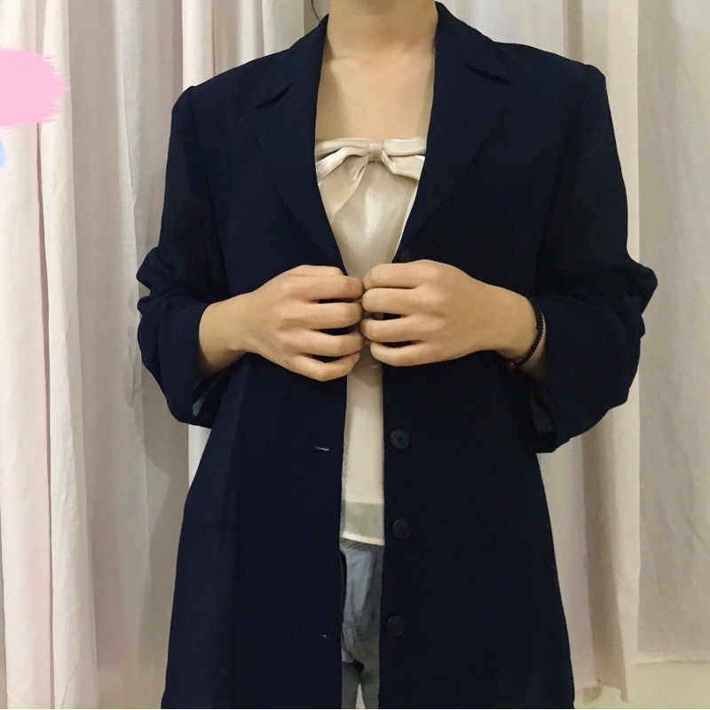 [LA04] Blazer, Vest xanh đen