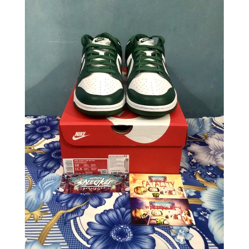 'Giày Cổ Thấp' Nike Dunk Low Michigan State