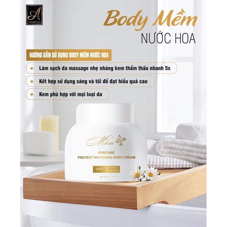 KEM BODY MỀM NƯỚC HOA CHỮ A A COSMETICS