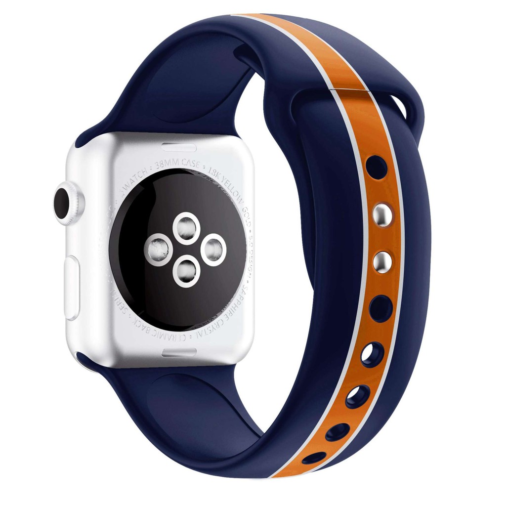 Mềm Dây Đeo Silicon Không Phai Màu Thay Thế Cho Đồng Hồ Thông Minh Apple Watch Series 5 / 4 / 3 / 2 / 1 (38 / 42 / 40 / 44mm)