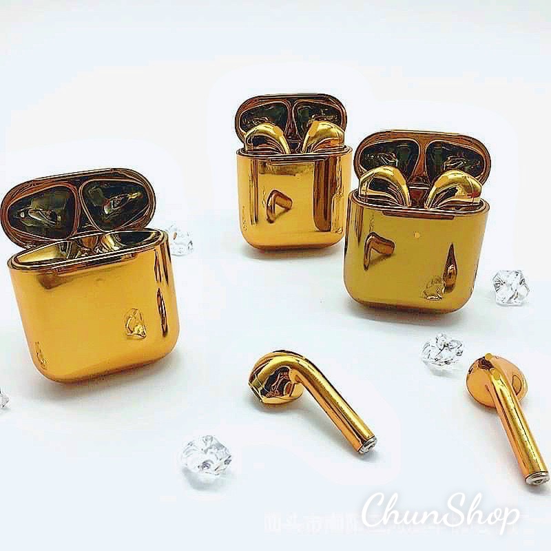 Tai nghe Bluetooth, tws 2, phiên bản mạ vàng 18k tai nghe không dây , xuất sắc, bass cực ấm,cực phê tăng case siêu xinh