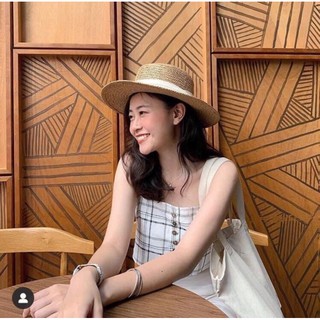 Mũ đi biển mũ cói vành ngang nữ chất liệu cói tự nhiên thích hợp đi biển hot nhất