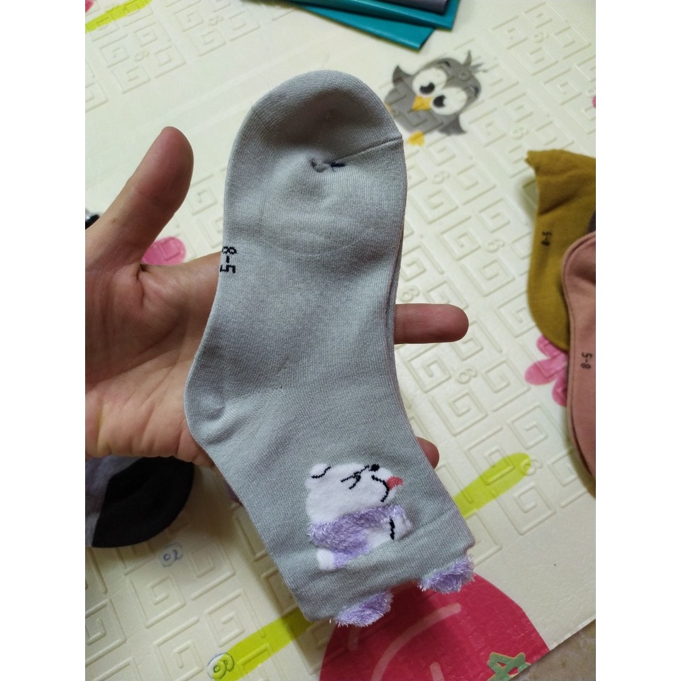 5 đôi tất len bé gái cổ cao size cho bé từ 1-7 tuổi có nhiều mẫu