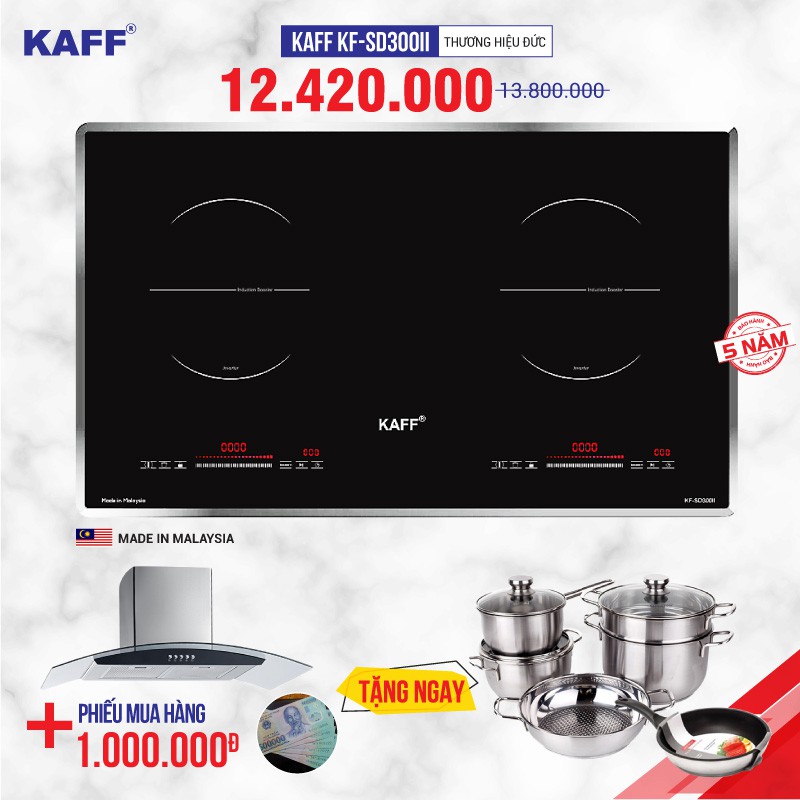 Bếp từ đôi cảm ứng KAFF KF-SD300II