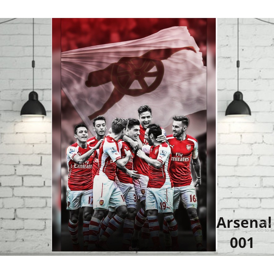 Poster Arsenal dán tường 40x60cm giá rẻ chất lượng cực đẹp