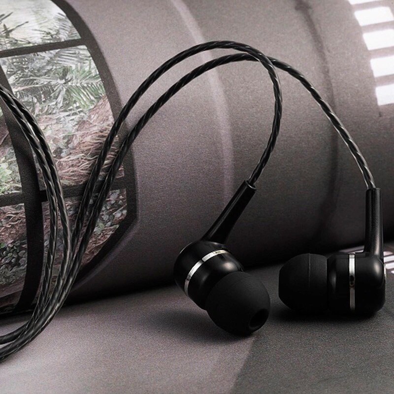 Tai nghe điện thoại nhét tai in ear kim loại dây dù dạ chống rối Super Bass 3D New 2021