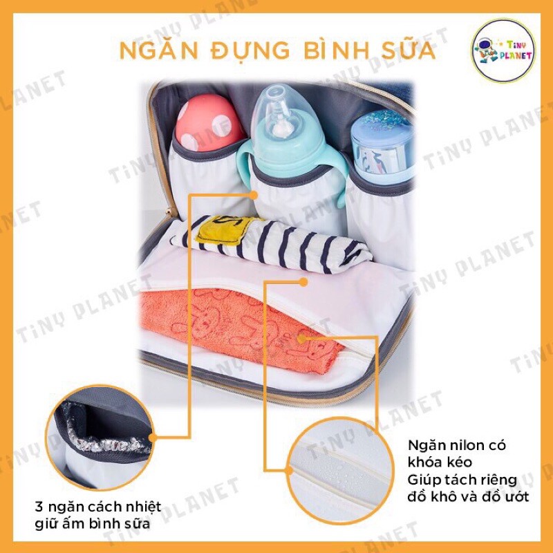 Balo Bỉm Sữa, Balo Bỉm Sữa Đa Năng 2 in 1