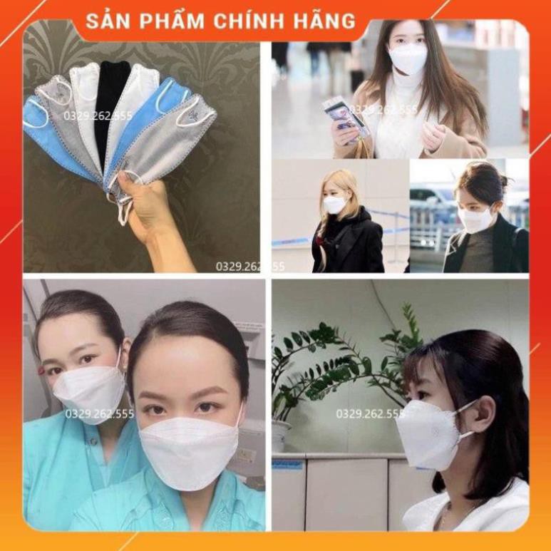 (Sale) Khẩu trang 3D Land mask sét 6 cái phong cách KF74 Hàn