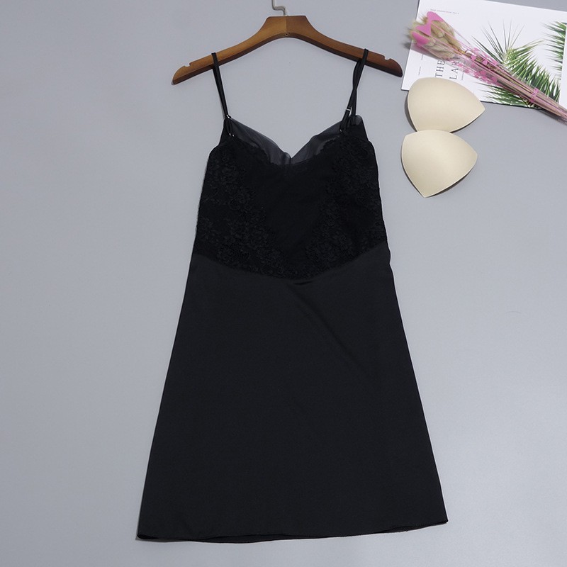 Váy ngủ sexy Bigsize phi lụa hai dây phối lưới ren lưng🔥kèm mút ngực🔥 đồ ngủ satin lụa sexy cao cấp sale giá rẻ | BigBuy360 - bigbuy360.vn