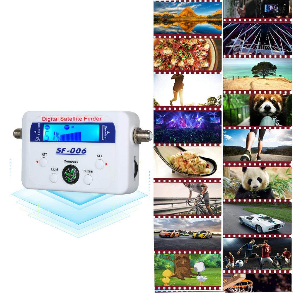 Thiết Bị Dò Sóng Vệ Tinh Kỹ Thuật Số Mini Có Màn Hình LCD Chuyên Dụng