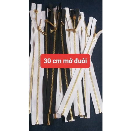 12 sợi dây kéo răng vàng HKK
